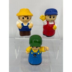 Vintage Mega Bloks John Deere Block Buddies Farmer Figures Set Farmhouse Nursery